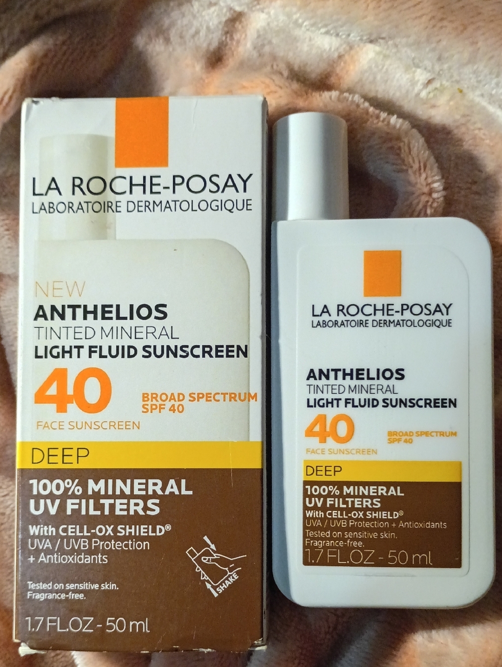 LA ROCHE POSAY TINTED MINERAL LIGHT FLUID SUNSCREEN SPF 40 DEEP